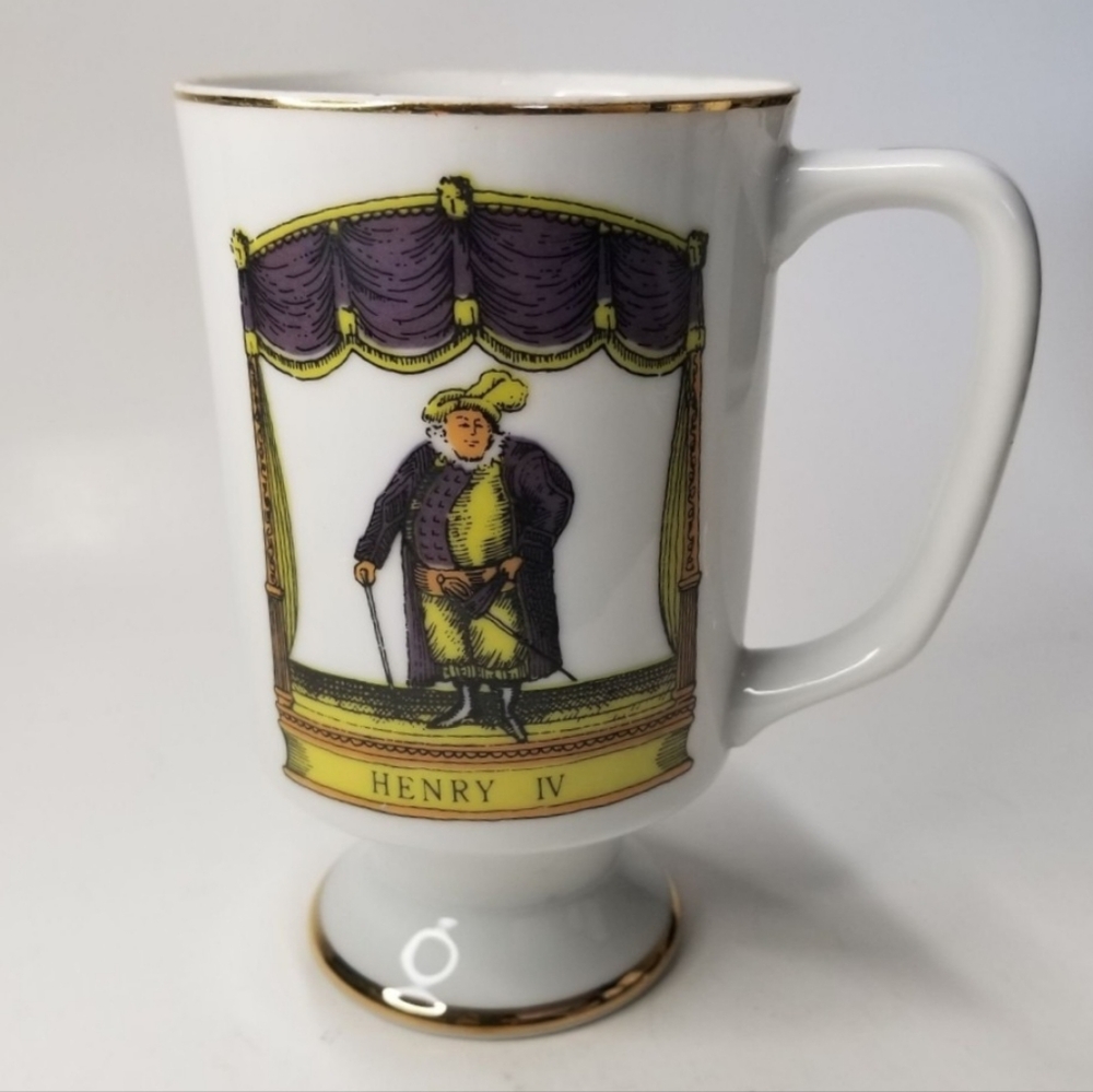 Vintage Shakespeare Henry IV Royal Crown Coffee Mug
